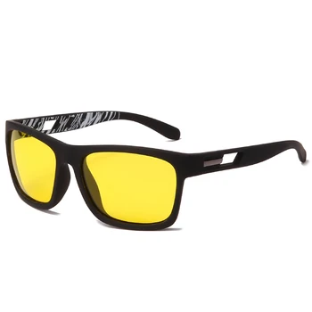 Naujas Vyrų Kvadratinių Poliarizuoti Akiniai nuo saulės Ženklo Dizaineris Derliaus Vyrams Danga Vairuotojo Saulės akiniai UV400 Atspalvių Akių Oculos de sol - 