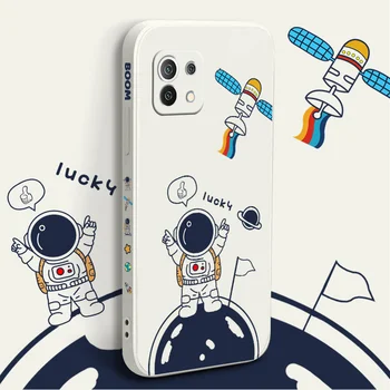 Hiya Astronautas Modelio Telefoną Atveju Xiaomi Mi 11 10T 10 lite 9T 10 Pastaba Redmi 9 Pastaba 9T 8 8Pro 7 7Pro 9 9A K40 K30 Dangtis - 