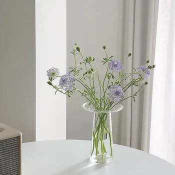 Cutelife Nordic Small Skaidrus Apvalus Gėlių Hydroponics Augalų Vaza, Stiklo Stalo Terariumai, Papuošalai Vazos Apdaila Namo - 