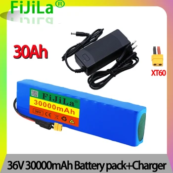 10S3P 36V 30Ah 18650 li-ion baterija serijos ličio jonų baterijos paketas 100W-500W Elektrinis motoroleris M365 lygiagrečiai naudoti - 