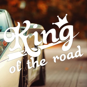 CK2999# karalius kelių juokinga automobilio lipdukas vinilo lipdukas atspindintis vandeniui automobilį auto lipdukai ant automobilių, sunkvežimių bamperis galinis langas - 