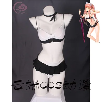 Anime seksualus cosplay Likimas/Grand Kad Raitelis Medb bikini FGO swimsuit moterys, cosplay kostiumai, maudymosi kostiumėliai, A - 