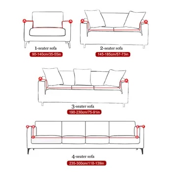 S-emiga sofa raštas gėlių sofa apima kambarį elastinga ruožas slipcover grupinių kampe sofa apima 1/2/3/4 vietų - 