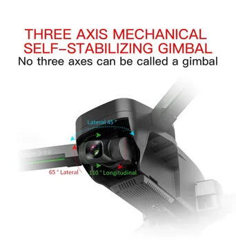 Baterija Drone Sg906 Pro 2 Brushless Drone Quadcopter 2 GPS su 3 Krypties Savarankiškai Stabilizavimo Gimbal Wifi FPV 4K vaizdo Kamera Dron - 