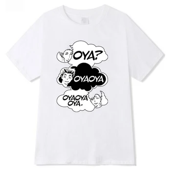 Oya T-shirt Haikyuu Kuroo Anime trumparankoviai Harajuku Mados Hip-hop Unisex marškinėliai - 