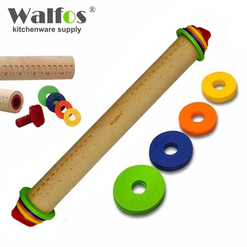WALFOS Maisto kokybės Medienos kočėlas Minkštas Pasta Tortas Roller Tortas Bakeware Priemonė-Medinis kočėlas Kepimo & Konditerijos Įrankiai - 