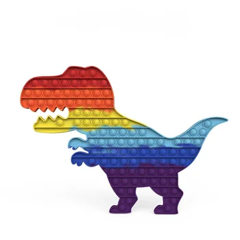 Didelio Dydžio Dinozaurų Fidget Žaislai Stumti Fidget Simpl Reguliatorius Anti-stresas Žaislas Vaikams Antistress Poppet Fidget Žaislas - 