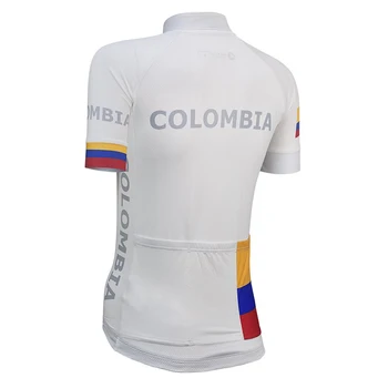 Kolumbija 2020 Nauja Komanda Moterų Balta Dviračių Džersis Pritaikytą Dviratį Kelių LENKTYNIŲ Komanda Vasarą Lenktynių drabužių Viršūnes Dviračių Drabužiai - 
