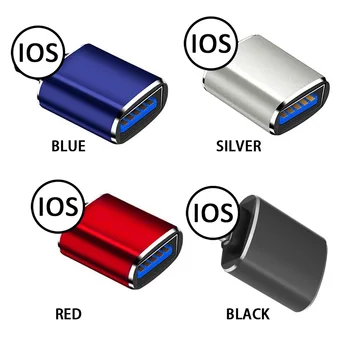 OTG Adapteris USB 3.0 Jungtis Įkrovimo Duomenų Nešiojamų OTG Konverteris, skirtas Apple U Disko Adapteris, Pelės, Klaviatūros Skaičiuoklė - 