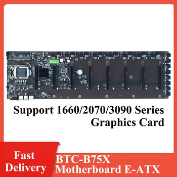 BTC-B75 profesija kasybos Plokštę E-ATX MDDR3 8G USB 3.0 SATA 3.0 Mainboard Parama 1660/2070/3090 Serijos Grafikos Plokštę - 