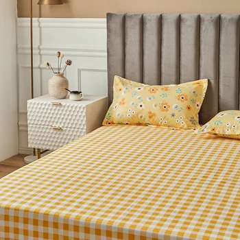 Pes lovos skalbiniai Lakštai patogus vasarą viengulė lova lapas - 
