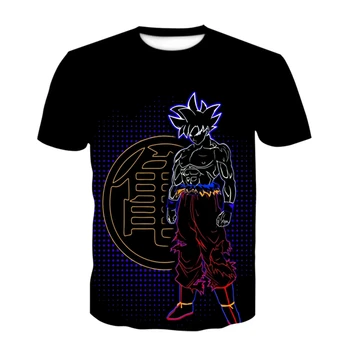 3D Atspausdintas T-shirt Vyrams, Atsitiktinis Mados Marškinėliai trumpomis Rankovėmis Marškinėlius Komiksai Cosplay Top Anime Tee Vyrų Fitneso Viršų - 