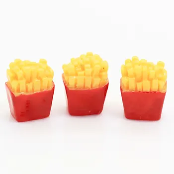 100/50pcs 3D Dervos prancūzijos Chip Miniatiūrinės Maisto Cabochons Meno Tiekimo 