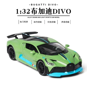 1: 32 modeliavimas Bugatti Divo lydinio automobilių sporto prabangių automobilių modeliu, vaikų žaislai, gimtadienio, Kalėdų, Naujųjų Metų dovana - 