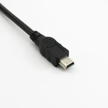 1pcs USB 3.1 Tipas-C moterį, Mini USB 5Pin Vyras Tiesiai Duomenis Įkrovimo Adapterio Kabelį 30cm - 