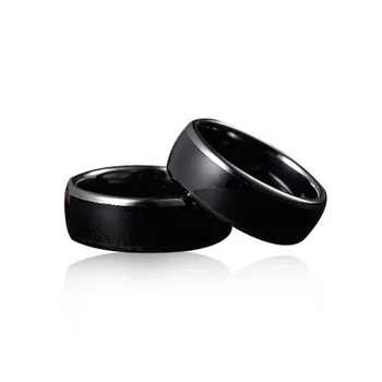 EM4305 ar UID RFID chip Juodosios Keramikos Smart Finger perrašyti Žiedas 125KHZ/13.56 MHZ Dėvėti Vyrams ir Moterims - 