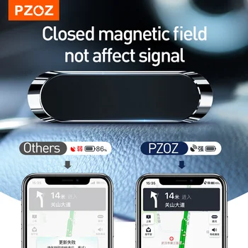 PZOZ Magnetinio Mobiliojo Telefono Laikiklis 360 Laipsnių GPS Universalus Automobilinis Telefono Laikiklis iPhone Samsung 