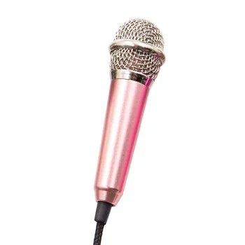 Nešiojamų 3.5 mm Stereo Studio Mic KTV Karaoke Mini Mikrofonas Sumanaus Telefono, Nešiojamojo KOMPIUTERIO Darbalaukį Nešiojamą Garso Mikrofonas - 