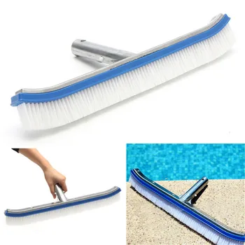 1 VNT baseinas valymo šepetys plastiko + aliuminis nešiojamų baseinas sienų valymo šepetys šepetys šepetys valymo rinkinys - 