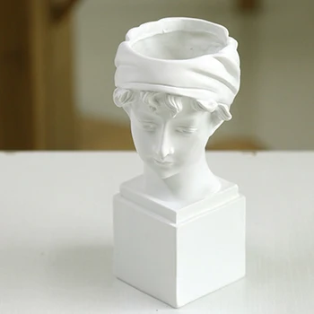 Gražiausias 3D Mergina Vadovas Cemento Vaza Pelėsių 