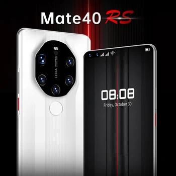 2021 Naujausias 7.3 Colių Mate40 RS Išmaniojo telefono Atrakinimas pagal Veidą Dual SIM Deka Core 6800mAh mobiliųjų Telefonų 512G su GPS, 5G Tinklo Mobilephone - 