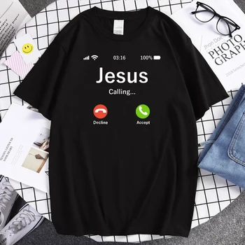 2021 Naują Atvykimo Jėzus Marškinėliai Juokinga Raginama Priimti Arba Atmesti, Kad Yra Klausimas, Dizainas Tikėjimo Grožėtis Aukštos Kokybės Prekės T-Shirt - 