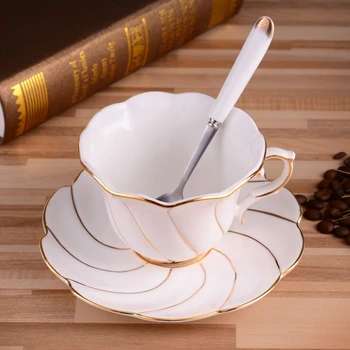 200ML Europos Kavos Puodelio Patiekalas Kaulų Kinija Kavos Puodelio Indų Rinkinys Kūrybos keramikinis Puodelis Kavos Gėrimas - 