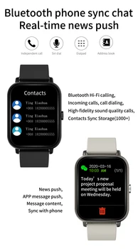 Smart Watch Mados Muzikos Skambinkite Smartwatch Fitness Tracker Širdies ritmas, Kraujo Spaudimas ir Kūno temperatūra, Ekranas 5.0 