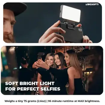 Nešiojamų Telefono Nuotrauka Užpildyti Šviesos Selfie Flash Lempa Įrašą LED Šviesos 