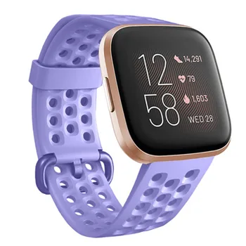 Už Fitbit Versa 2/Versa/Versa Lite Pakeisti Dirželį, Nelaidžius Orui Sporto Silikono Watchband Vyrai Moterys Smartwatch Dirželis - 