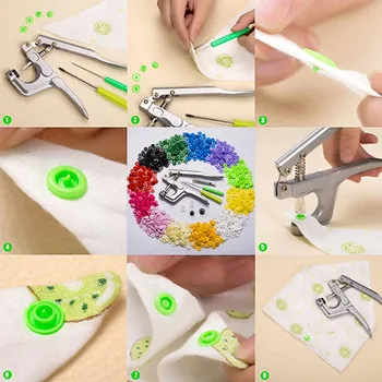 Apvalios Plastikinės Snaps Mygtuką Tvirtinimo Detalės Drabužių Priedai Kūdikių Drabužiai Įrašus Antklodė Padengti Lapo Mygtuką, Drabužiai, Krepšiai Sagtis - 
