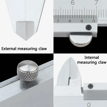 Vernier suportas 0-500 mm 0.02 mm, aukšto tikslumo nerūdijančio plieno vernier slankmatis digital Vidinis ir išorinis skersmuo matavimo įrankis - 