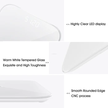 Originalus Xiaomi Kūno Apimties LED Skaitmeninis Vonios kambarys Svoris Masto Mi Smart Masto 2 BT 5 Kūno Pusiausvyrą Bandymo APP Stebėti Koeficientas Masto - 