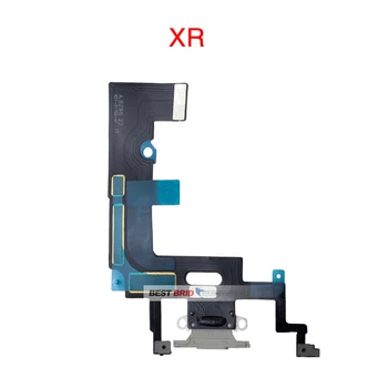 USB Mic Uosto Įkroviklio Jungtį Įkraunama Flex Cable For iPhone 7 8 Plus Xs Max X XR 5C Įkrovimo Dokas Flex - 