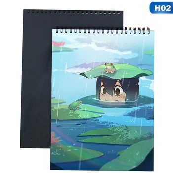 A4 Anime Akvarelės Popieriaus Mano Herojus akademinės bendruomenės Eskizas Knygos Nešiojamų Sketchbook Grafiti Eskizas Vertus, Tapybos Sąsiuvinis - 