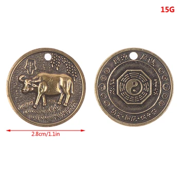 2021 Naujųjų Metų Sidabro Barai Jautis Progines monetas, Amatų Kinų Zodiako Suvenyrų Medalis Dekoratyvinis Monetų Kolekcija - 