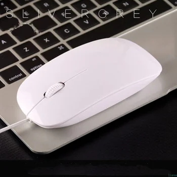 Baltos spalvos belaidę Kompiuterio pelę Laidinę Mini Pelės Silent PC Ergonomiškas Žaidimas, E - Sporto Pelė 2,4 Ghz, USB Optinės Pelės Nešiojamas KOMPIUTERIS - 