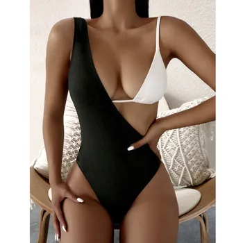 Swimsuit Moterys Susiuvimo Bikini Nustatyti Trijų Dalių Push-Up Brazilijos Paplūdimio Maudymosi Kostiumą Plaukimo Kostiumas - 