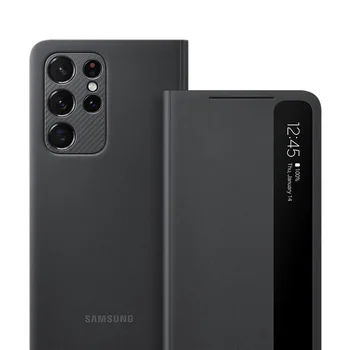 Originalus Samsung S21 Smart View Veidrodis, Flip Case For Galaxy S21 Plius /S21 Ultra 5G Telefonas LED Dangtelis, S-Peržiūrėti Atvejais EF-ZG998 - 