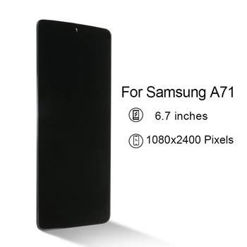PINZHENG Originalus LCD Samsung Galaxy A71 A715F A715FD A715W A715X OLED LCD Ekranas skaitmeninis keitiklis Asamblėjos Pakeitimo - 