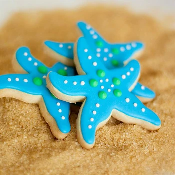 KENIAO Vandenyno Žvaigždė Myli Seashell Cookie Cutter Vaikams Gimtadienio Pjaustyklės - Sausainių kepimo Cutter - 3 Gabalas - Nerūdijantis Plienas - 