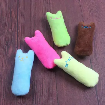 Naminių Kačių Kramtyti Žaislas Naminių Reikmenys Trumpas Pliušinis Catinp Žaislas Katė Tiekimo Pet Produkto Juokingas Interaktyvus Dantų Šlifavimo Minkštos Kempinės Žaislas - 