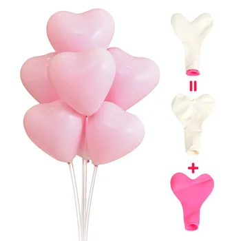 20 vnt./set pasteliniai balionai macarons širdies formos saldainių spalvos išpažinties ballon pasiūlymas vestuvių dekoravimas balony balionų šalis - 