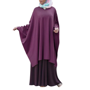 Niqab Ramadanas Burka Musulmonų Ilgai Khimar Viršūnes Moterų Maldos Garmenr Arabų Orinės Jilbab Islamo Drabužių Abaja Kaftan Jurken 1pcs - 