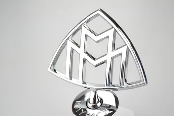3D Nuolatinis Metalo Emblema Automobilio Kapoto Logotipas Galva Lipdukas Priekyje Ženklelis Mercedes Maybach S400 S500 S600 C-klasės E-klasės, S-class