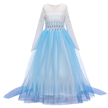 Naujas Cosplay Princesė Mergina Suknelės Elsa Anna Suknelė Vaikams Festivalis Šalis Suknelė Vaikų Sniego Karalienė Fantazija Kūdikių Kostiumas - 