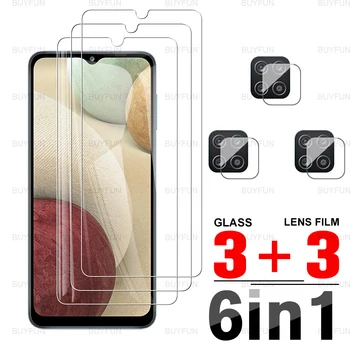 6in1 Fotoaparato Objektyvą Plėvelės Samsung Galaxy A12 6.5 colių HD Priekiniai Grūdintas Stiklas screen protector for samsung samsun 12 12a m12 - 