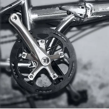 Mi.Xim Lankstymo Motociklo Alkūninis 165mm 130BCD Dviratį Crankset Aliuminio Kvadratinis Sulankstomas Dviratis Crankset - 