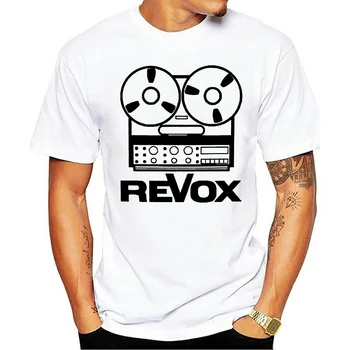 T-Shirt Revox Marškinėliai DJ Piešimo Mitinės Diktofonas Derliaus Rites V - 