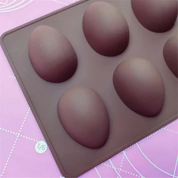 8 Kiaušinių Formos Velykų Kiaušiniai Silikoninės Kepimo Formos Pyragai, Bandelės, Šokoladas, Pelėsių Desertas Ledo Plokštelėje Pelėsių Velykų 